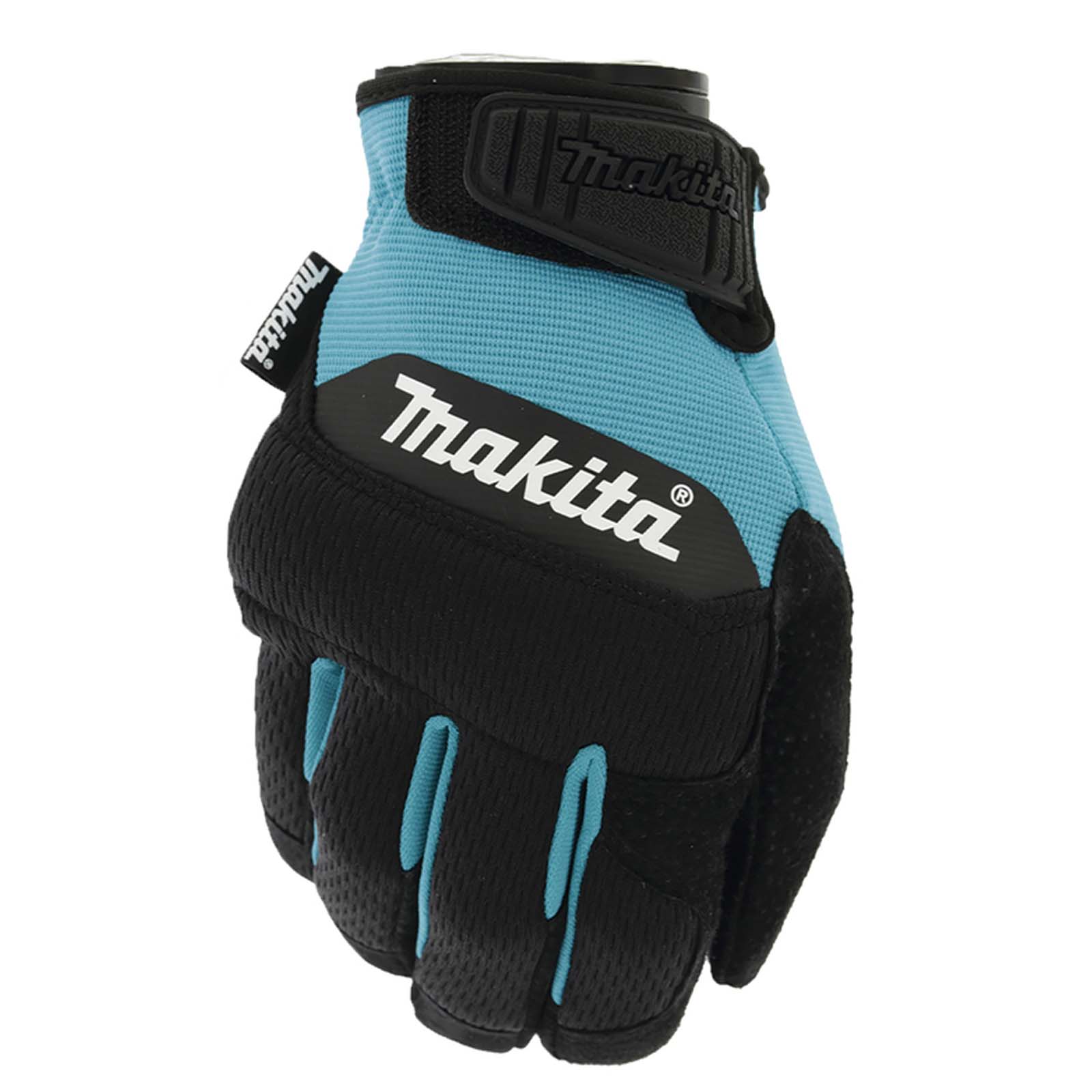 Makita Durahide Leather Palm Performance Gloves Black / Blue L Pack of 1
